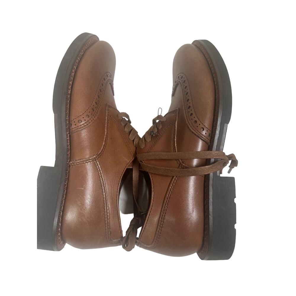 Coach Brown Wing Derby Dress Shoes Size 7d - Picture 6 of 7